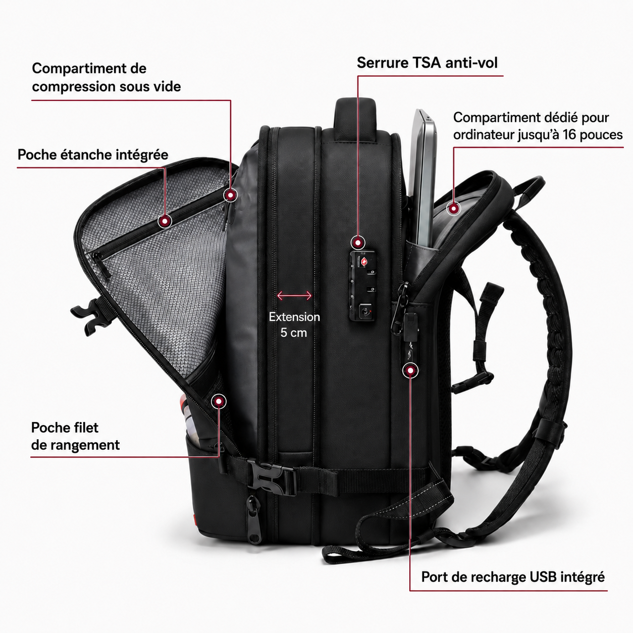AirFlex™- Sac Cabine 40L